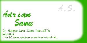 adrian samu business card
